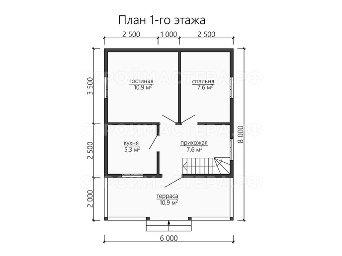 Каркасный дом проект «КД-38»