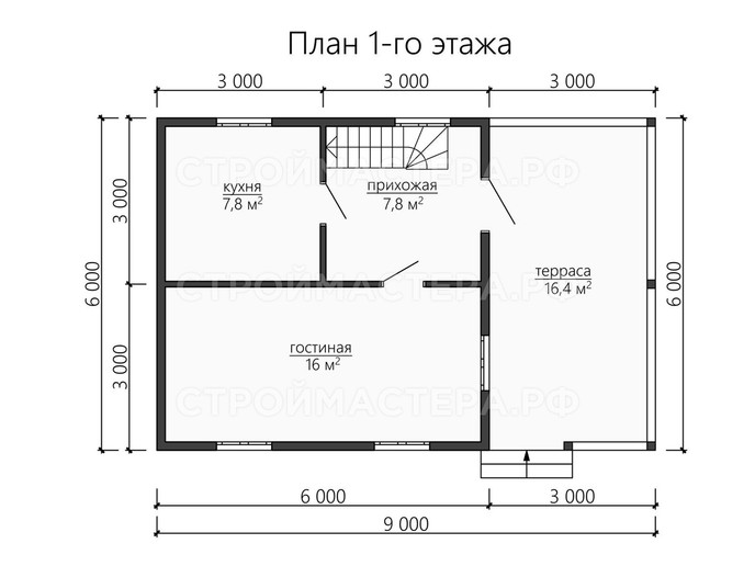 Каркасный дом проект «КД-39»