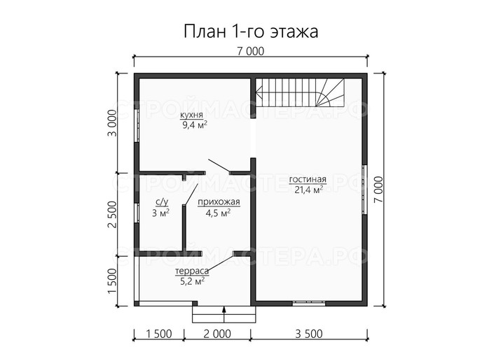 Каркасный дом проект «КД-47»
